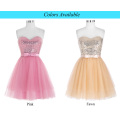 Starzz trägerloses Kitz Sequined Tulle Ball Kurzes Cocktail Abend Prom Party Kleid 8 Größe US 2 ~ 16 ST000114-2